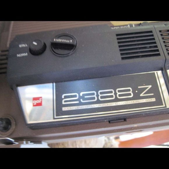 gaf 8mm Motion Picture Projector 2388 Mod 438-M2 25892 120V 60CY 3Amps Woodgrain - Picture 13 of 13